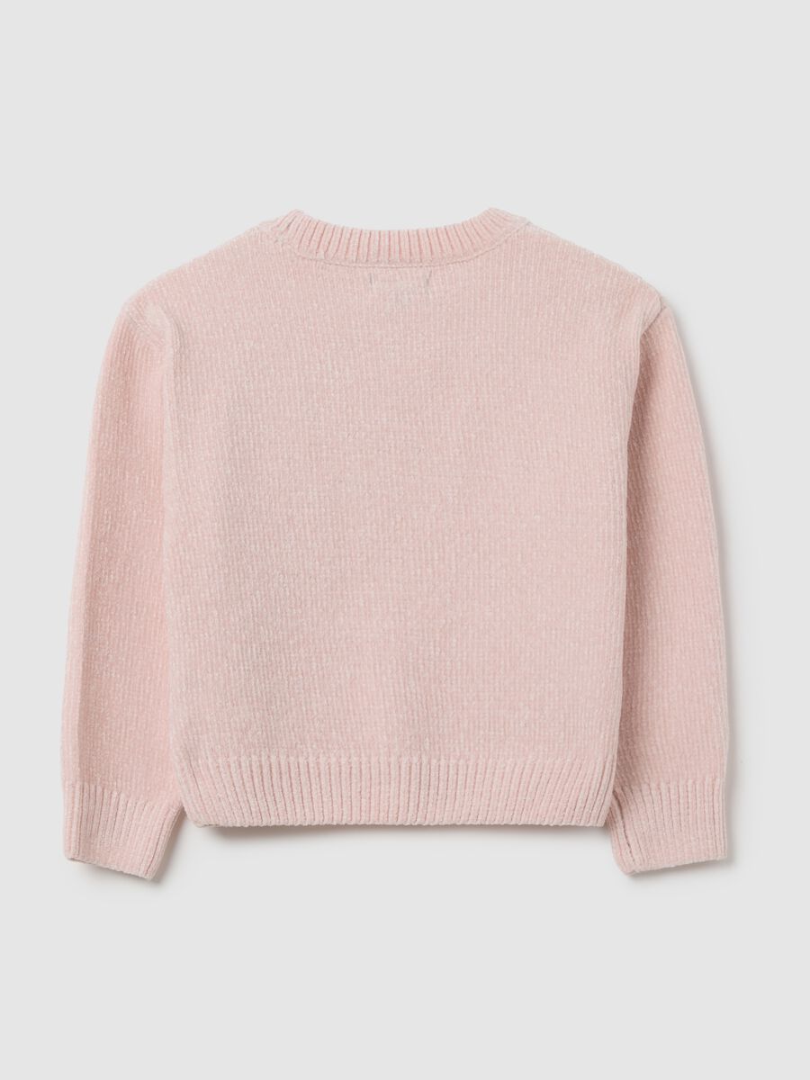 Girls' pink jumper regular fit_1