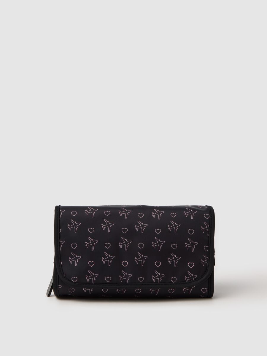 Multicolour Beauty Case with Patterns_0