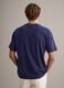 Blue pure cotton relaxed-fit T-shirt with embroidered detail_3