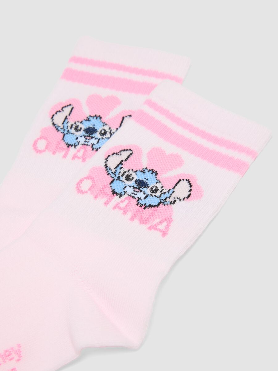 2-pack of pink organic cotton socks with character_1