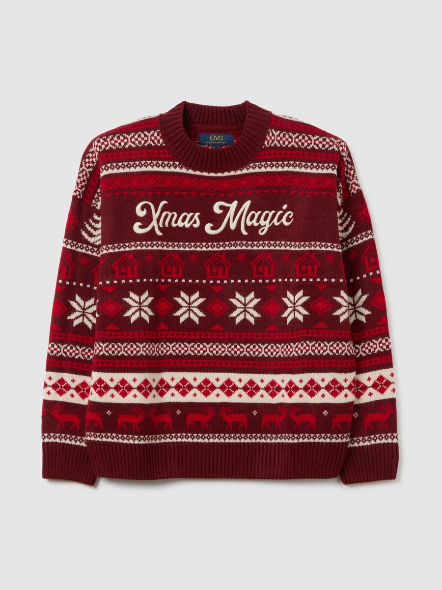 Multi-colour Christmas jumper regular fit_4