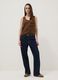 Brown stretch viscose tank top, regular fit_1