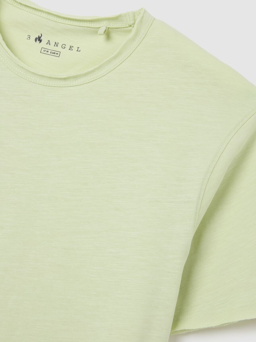 Men's Green Regular Fit Pure Cotton T-Shirt_1