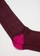 Twin pack of long burgundy cotton stretch socks_1