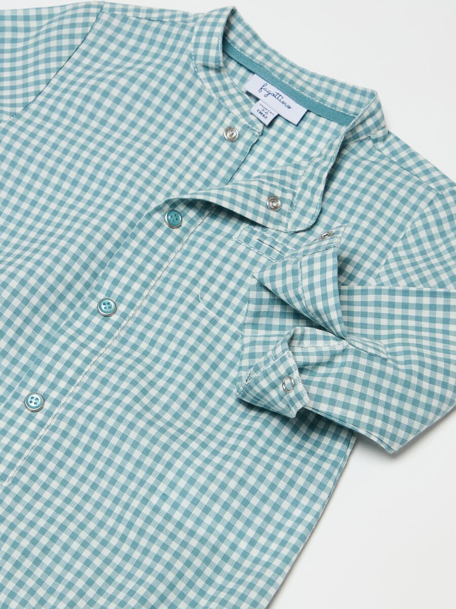 Bodysuit shirt with gingham pattern_2