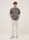 T-shirt grigia con stampa One Piece in puro cotone relaxed fit_1