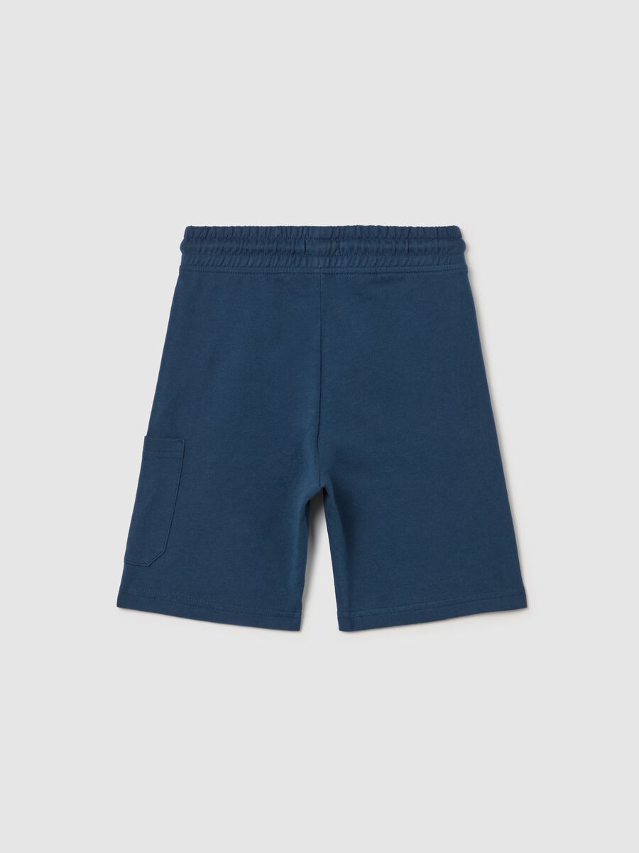 Cotton Bermuda shorts with drawstring_1