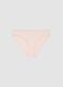Pink stretch cotton briefs regular fit with lace details_0