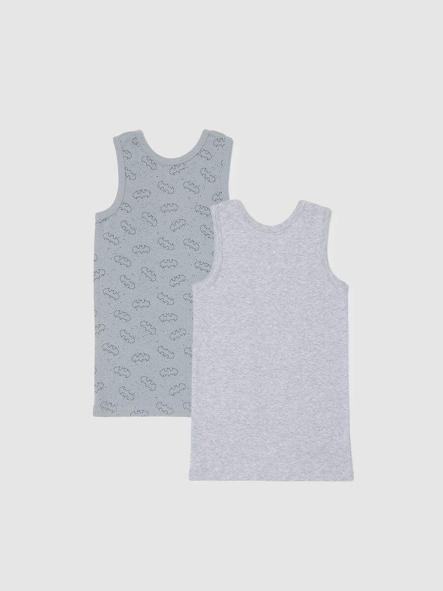 Multicolour pure cotton boys' tank top two-pack_1