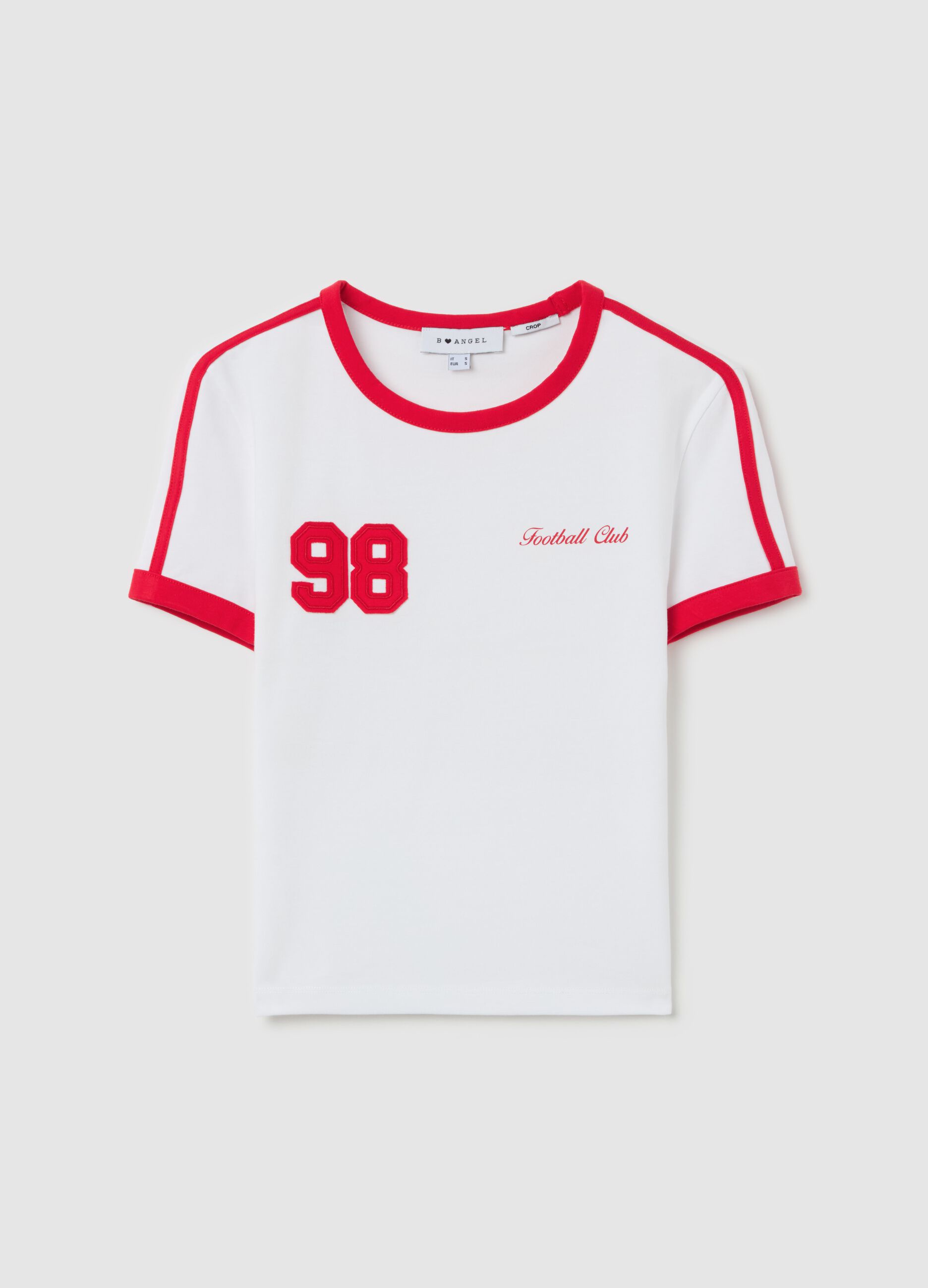 Cropped T-shirt with print
