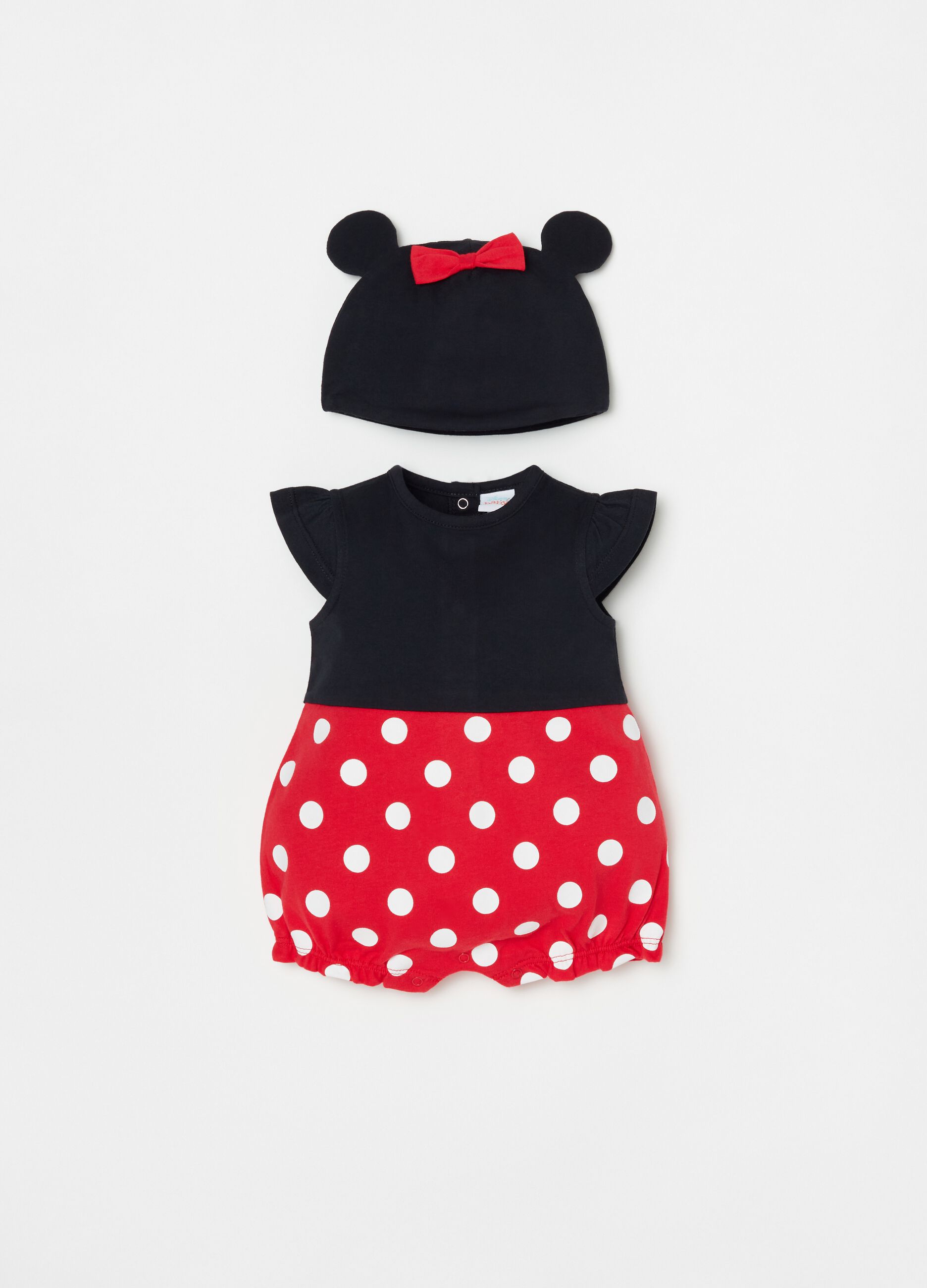 Set pagliaccetto e cappellino Disney Baby Minnie