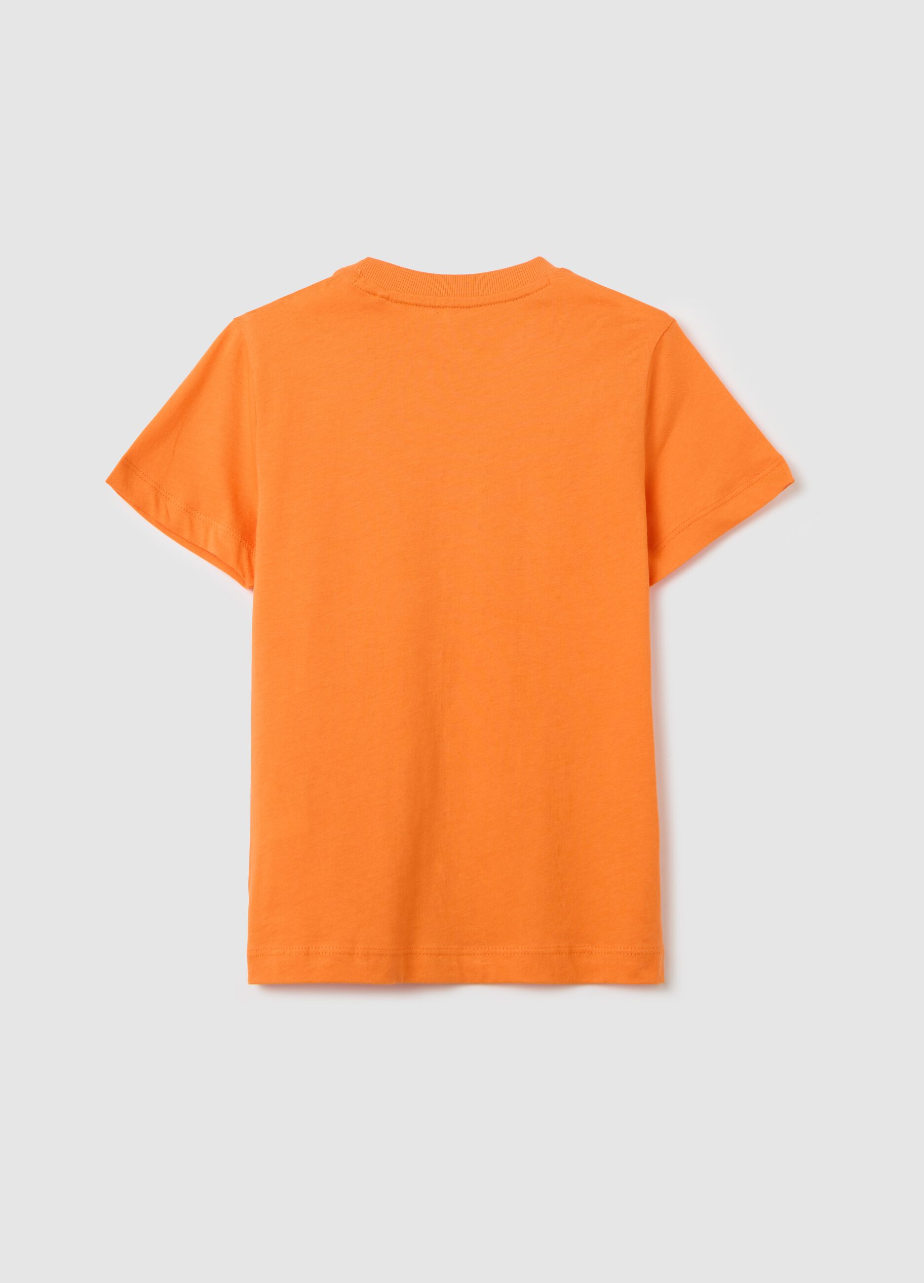 T-shirt in cotone con scollo rotondo