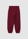 Girls' pure cotton red trousers, regular fit_1