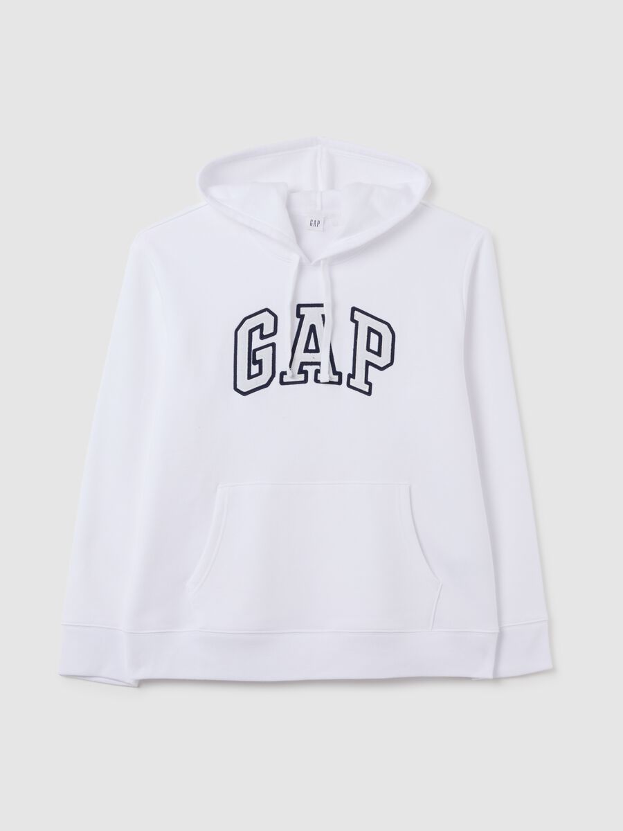 Sweatshirt with hood and logo embroidery_2