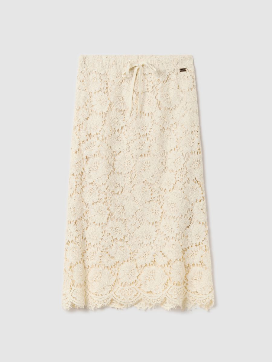 Long skirt in lace_4