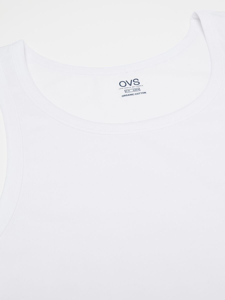 Organic cotton racerback vest with round neck_5