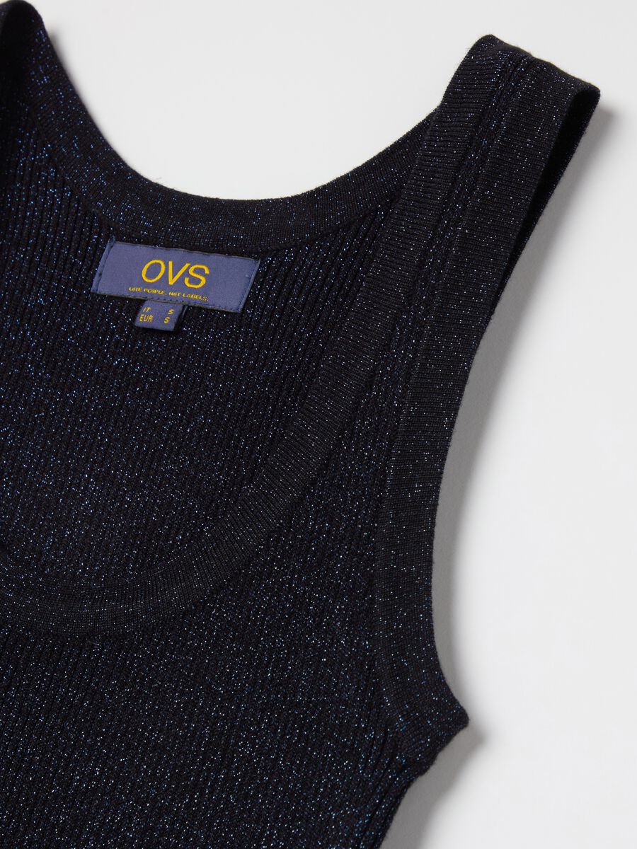 Ribbed lurex tank top_5