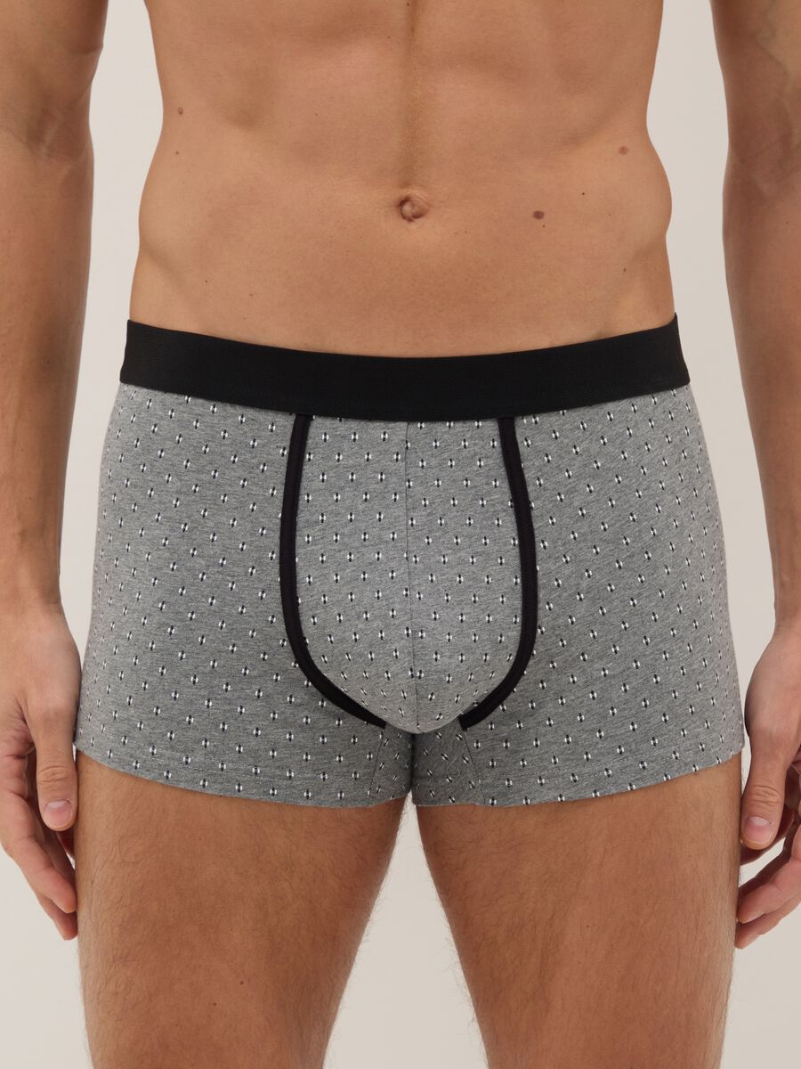 Multicolour Elasticated Cotton Regular Fit Tripack Boxers_1