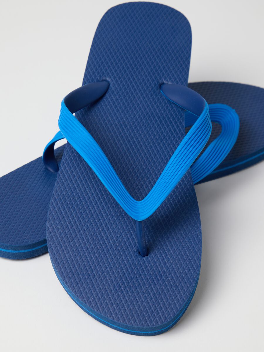 Men's multicolour flip-flops with anti-slip sole_1