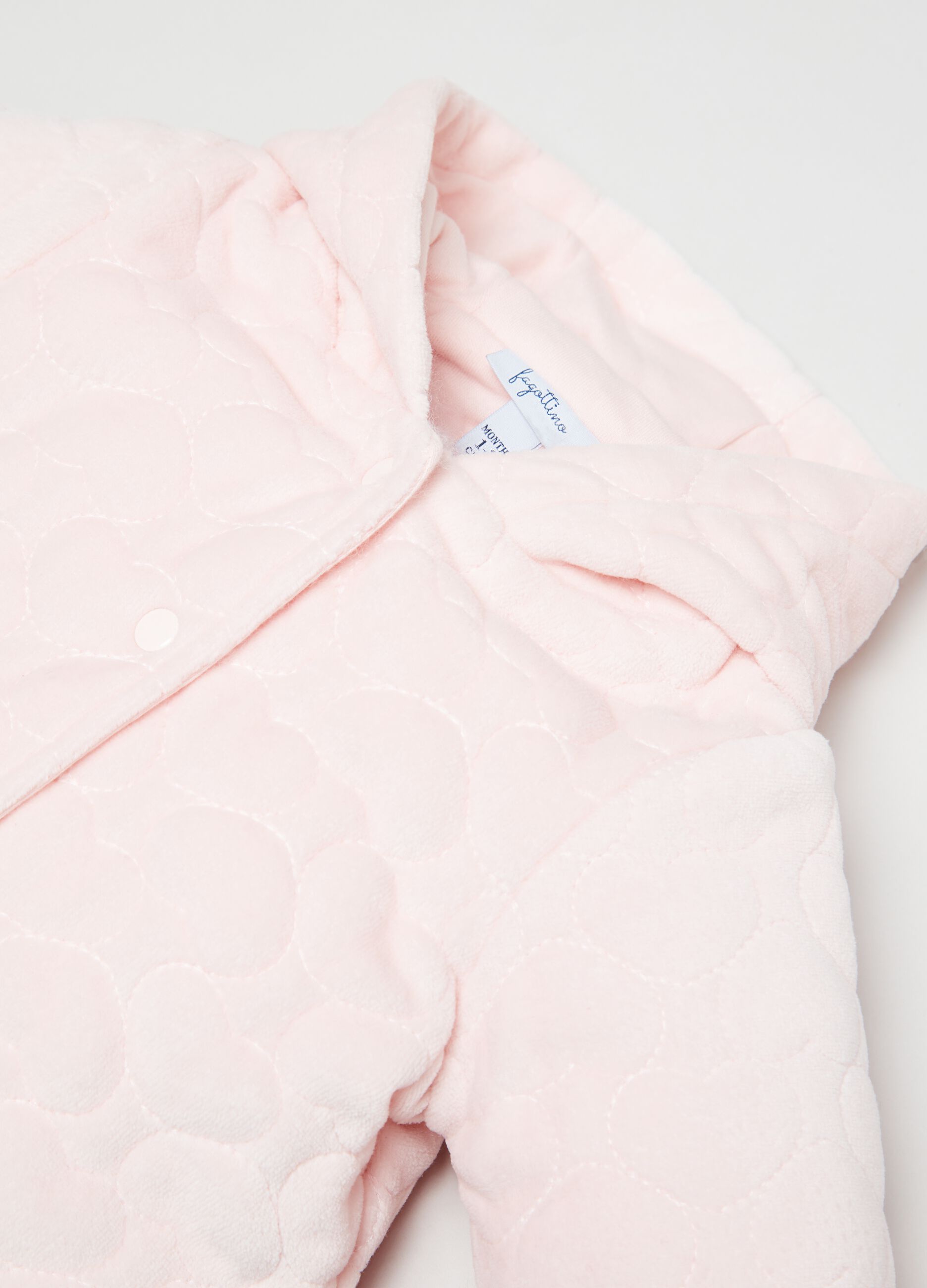 Giacca in velour con trapuntatura a cuori_2