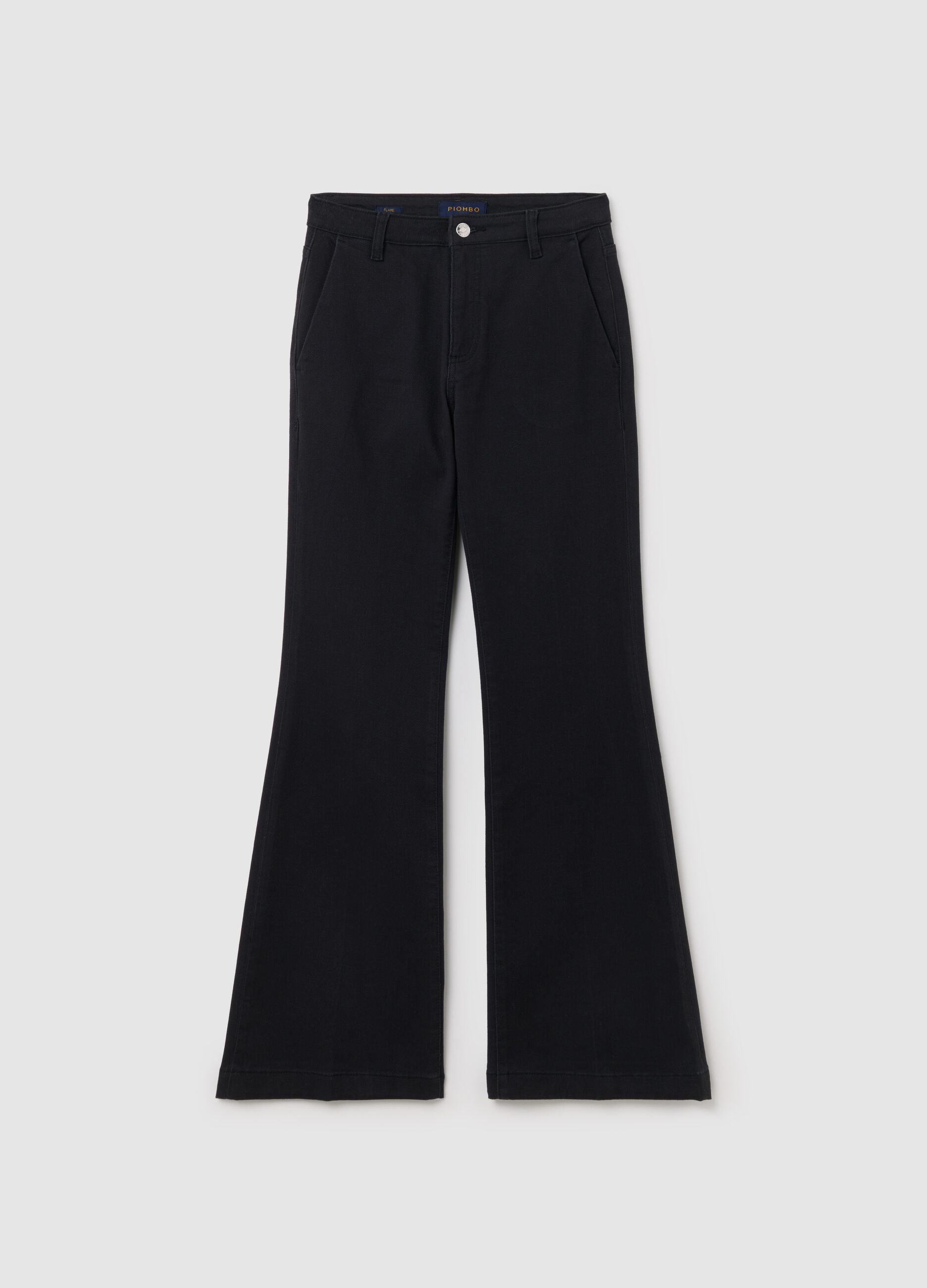 Flare-fit chino trousers in twill