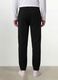 Black pure organic cotton joggers with drawstring for boys_3