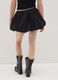 Black Cotton Blend Balloon Skirt_2