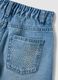 Girls&rsquo; blue denim shorts in 100% cotton, regular fit, with star detail_3