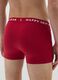 Red regular fit stretch cotton boxer with print_2