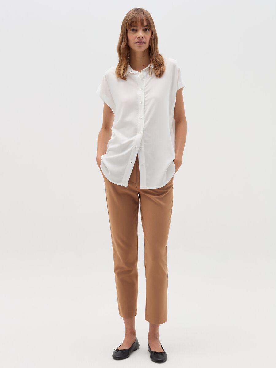 Camicia con maniche corte a kimono_1