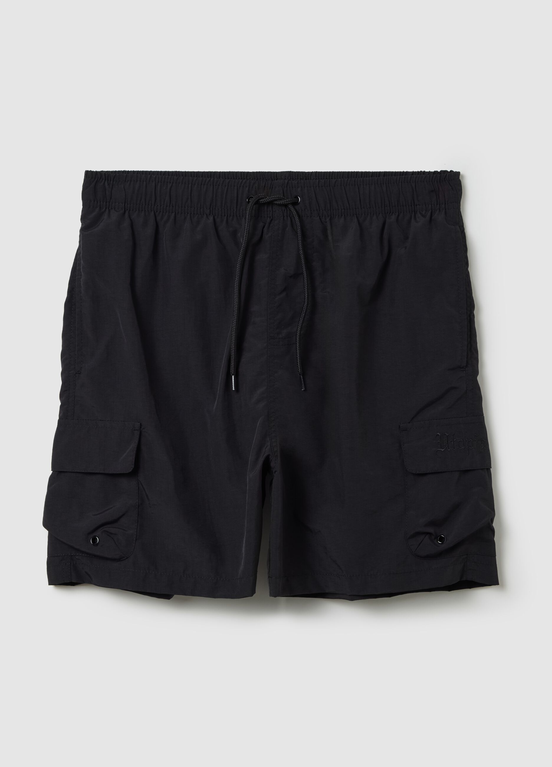 Cargo Swim Shorts Black