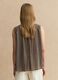 Brown Pure Cotton Sleeveless Blouse Regular Fit_3