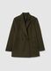 Dark green double-breasted coat in regular fit_0