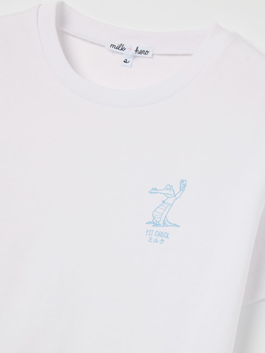 White boxy-fit T-shirt in cotton_5