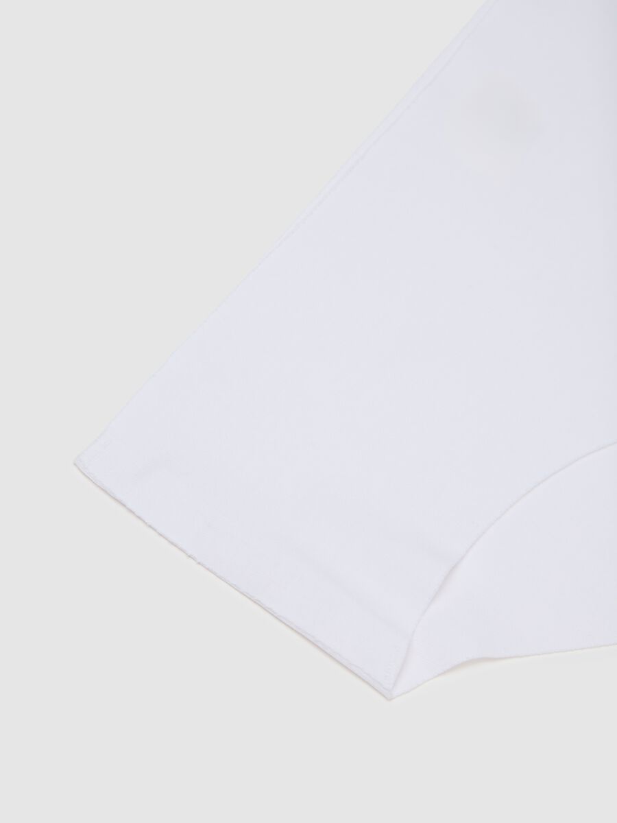 Slip in cotone elasticizzato bianco regular fit_5