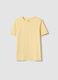 Yellow organic cotton short-sleeve T-shirt_0