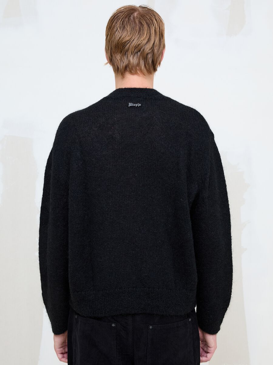 Mohair Crew Neck Black_4