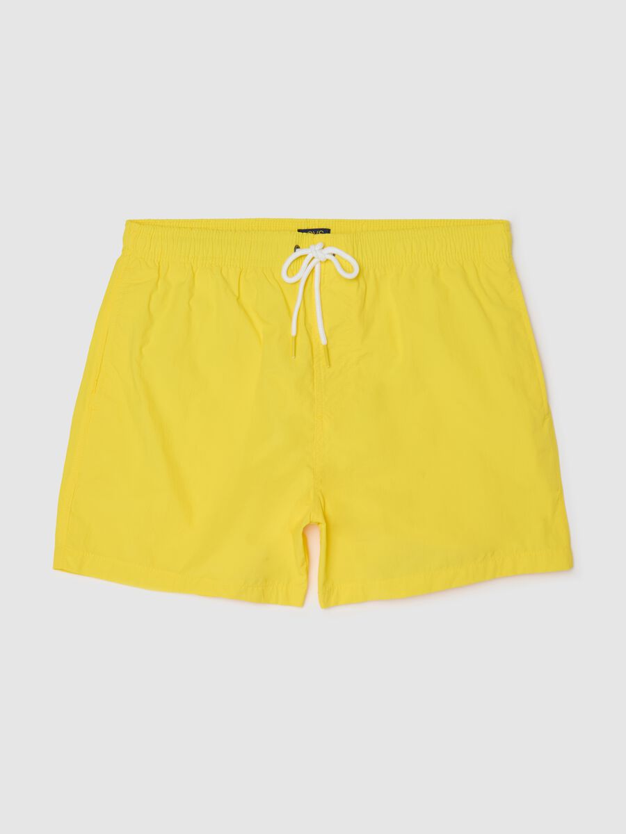 Yellow Ovs Swim Shorts_4