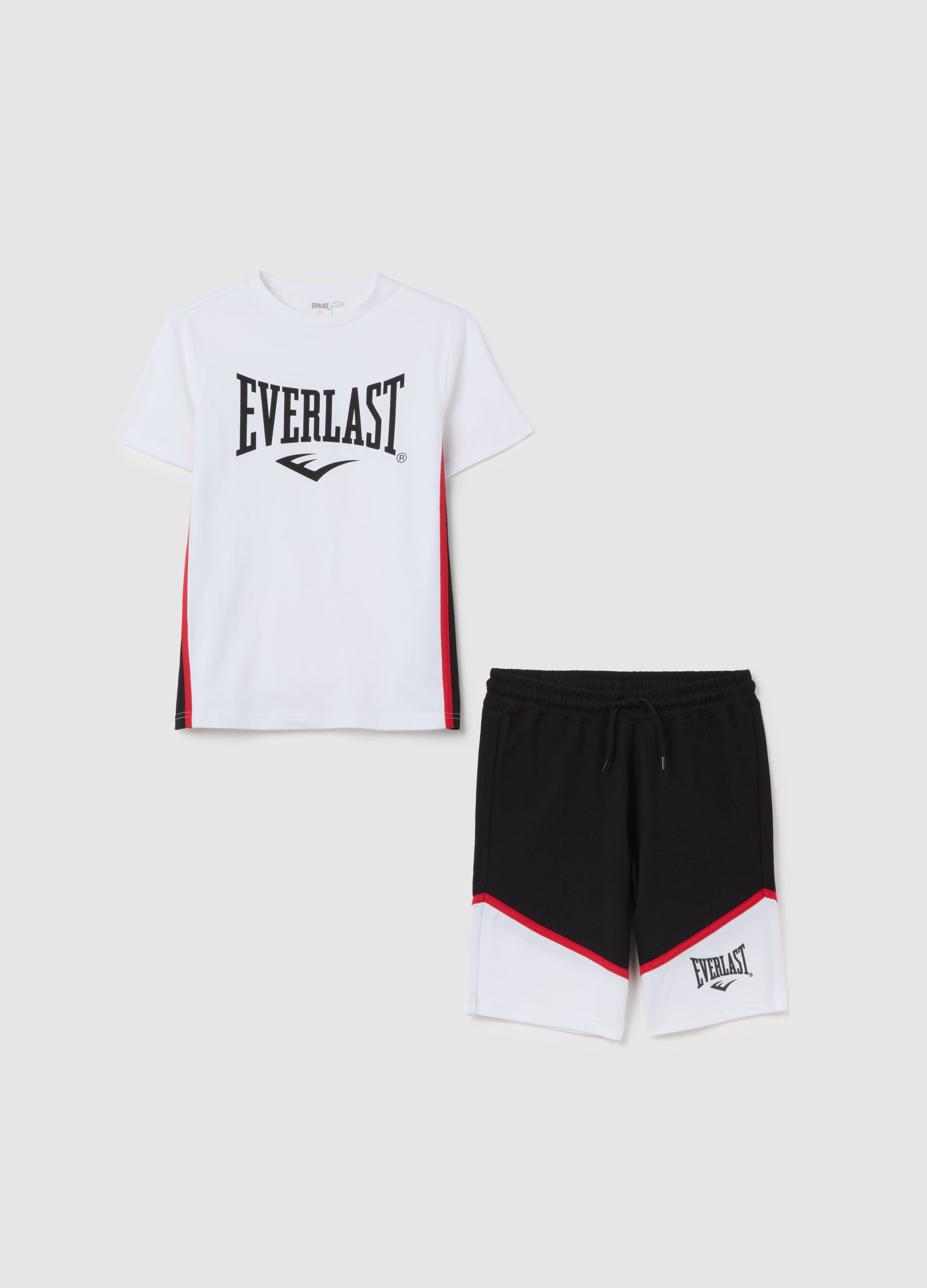 Multicolour regular fit pure cotton boy's sports set