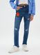 Slim-fit destroyed jeans with five pockets_2