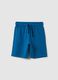 Boy's blue shorts in 100% cotton with regular fit_0