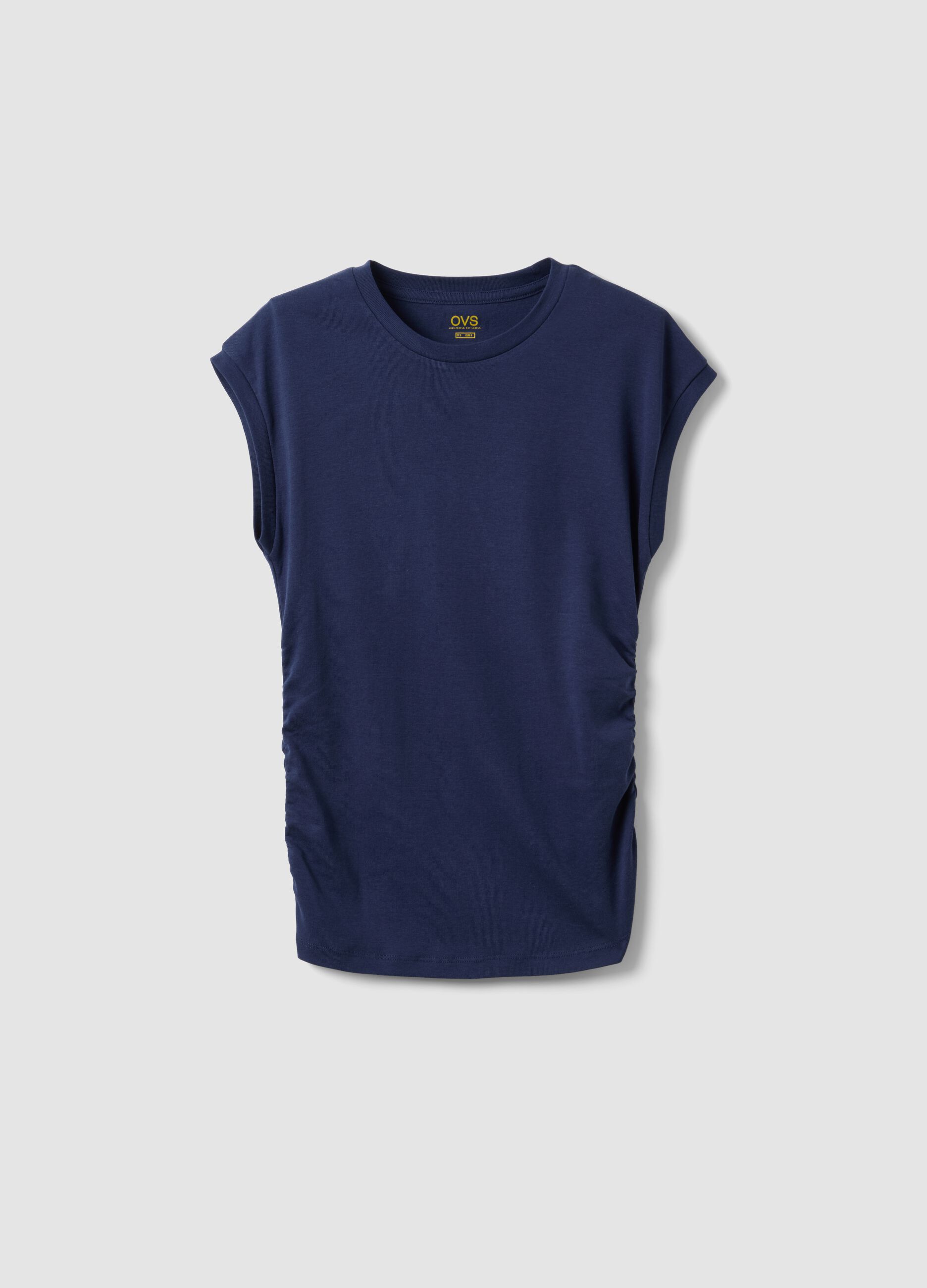 Blue pure cotton top