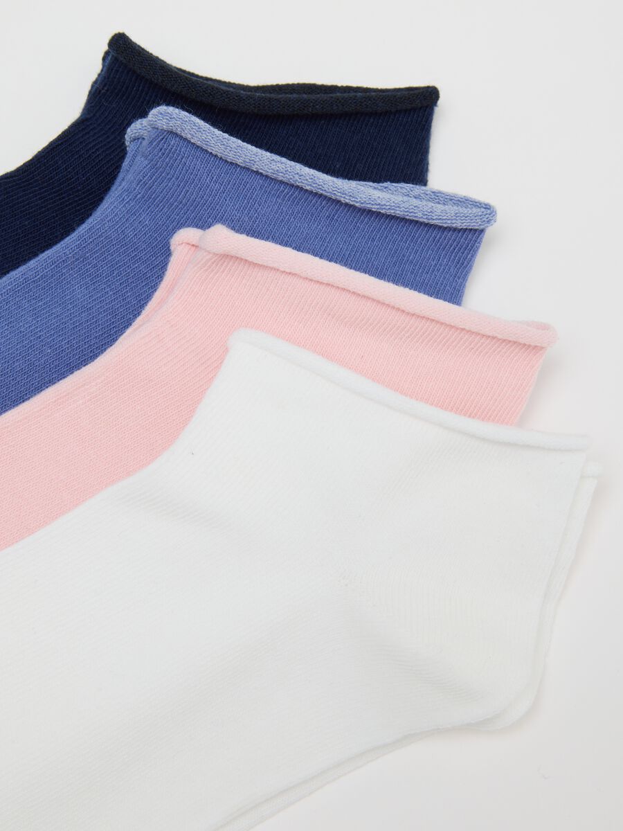 Multicoloured cotton blend short socks multipack set_2
