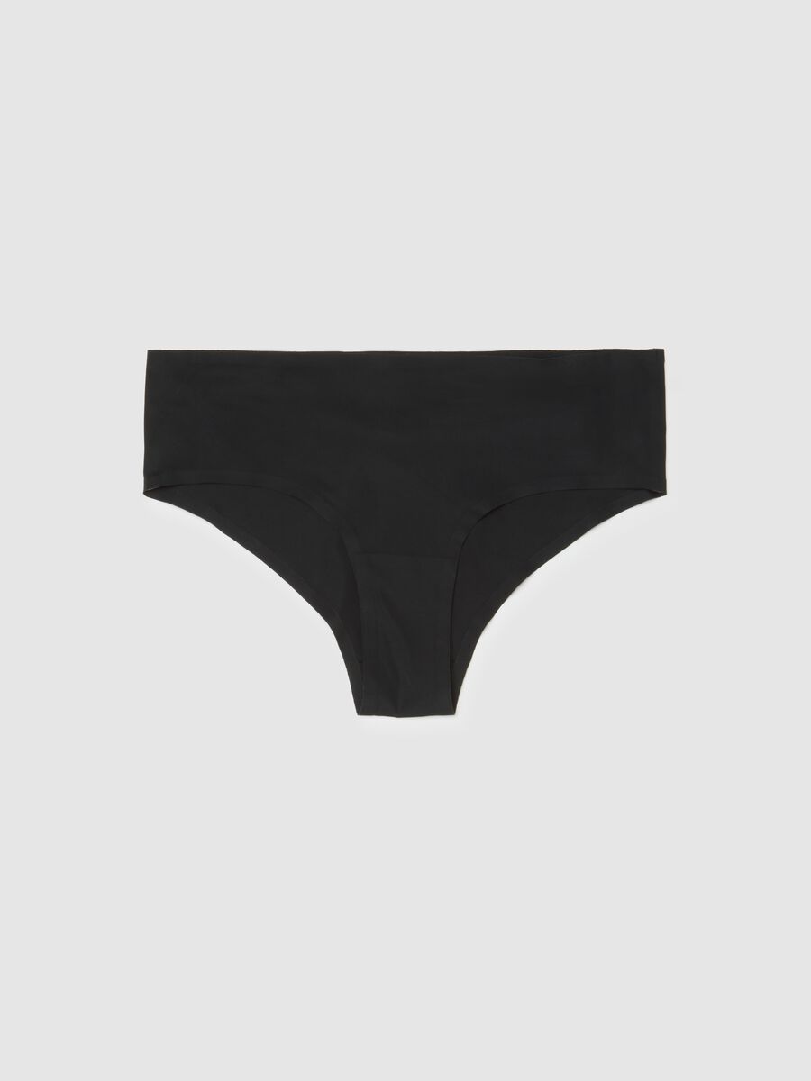 Black briefs in stretch fabric_0