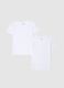 Two-pack white stretch cotton t-shirt for kids regular fit_0