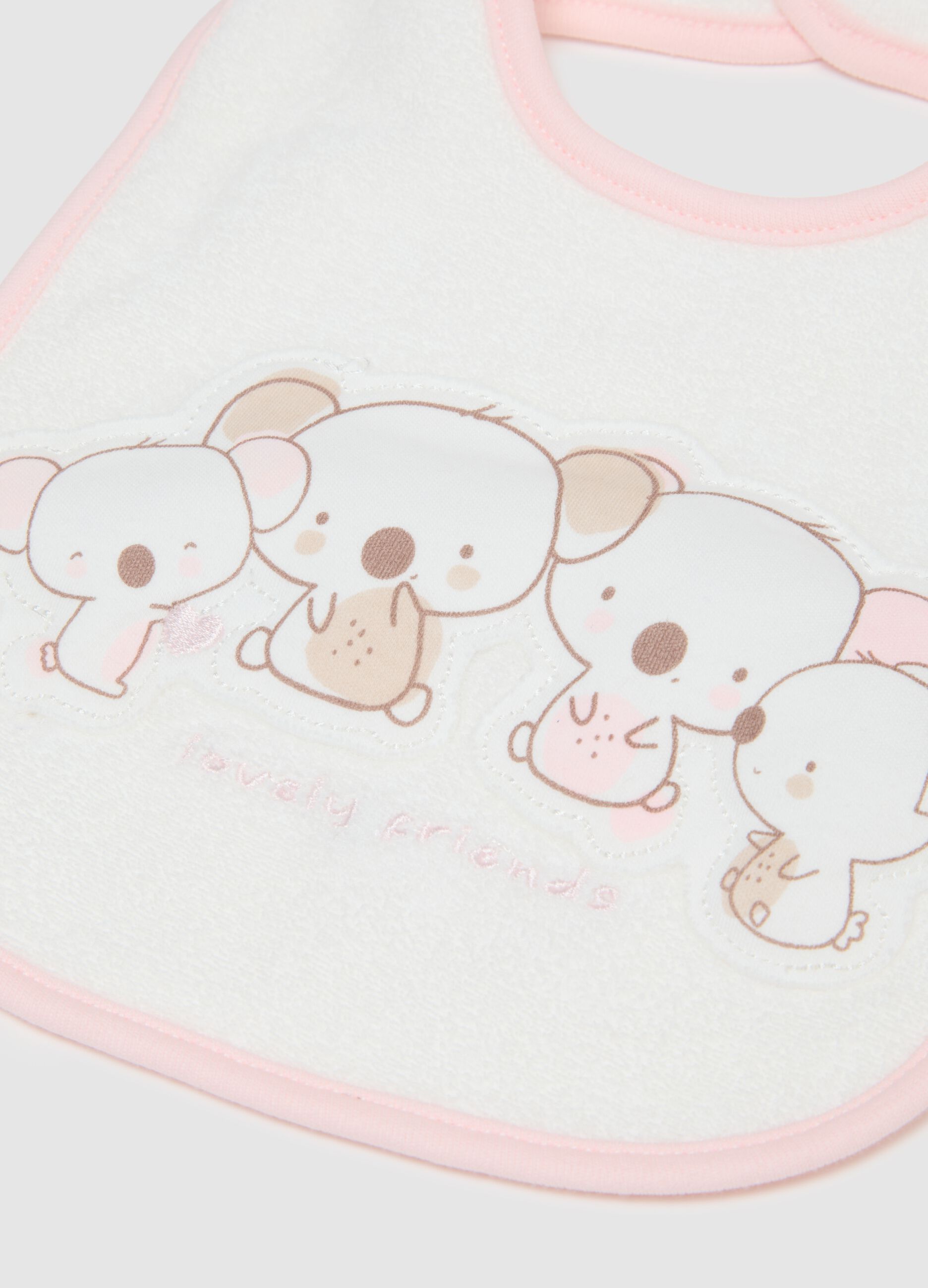 Multicolour Pure Cotton Baby Bib and Cloth Set