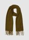 Green scarf with fringes_0