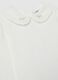 Stretch cotton regular fit white girl's T-shirt_2