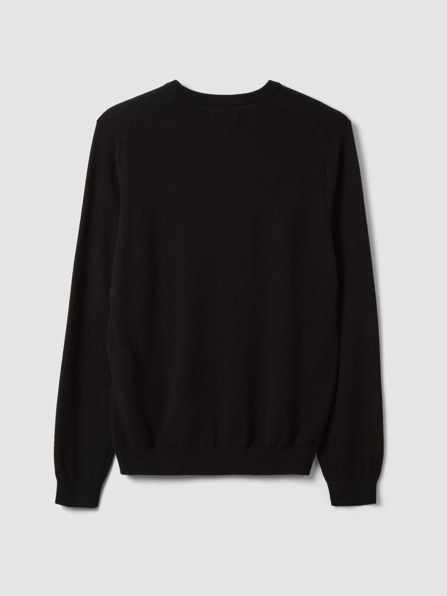 Black pure cashmere jumper, regular fit_2