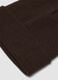 Berretto marrone in maglia jersey con risvolto_1